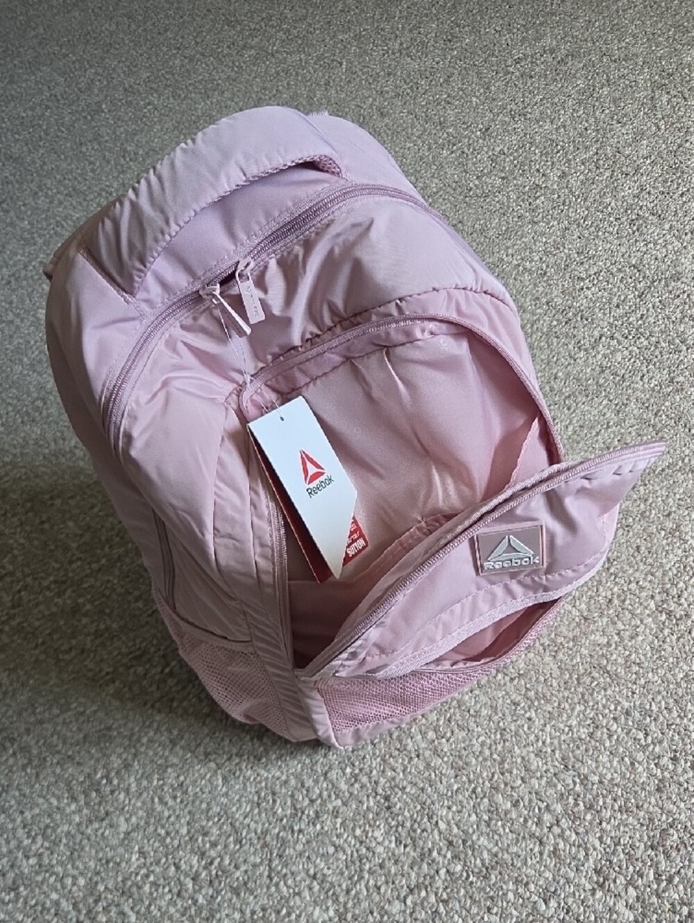 New Reebok Light Pink Everyday Backpack - Picture 4 of 8